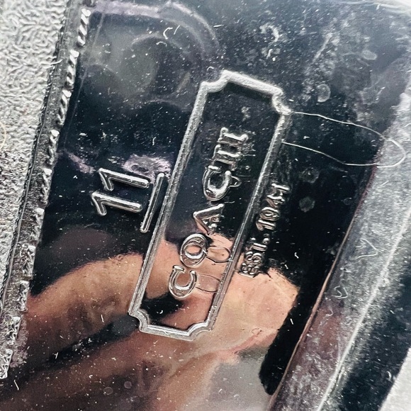 COACH TARA TALL BLACK GLOSSY RUBBER RAIN BOOTS SIZE 11 - Picture 11 of 12